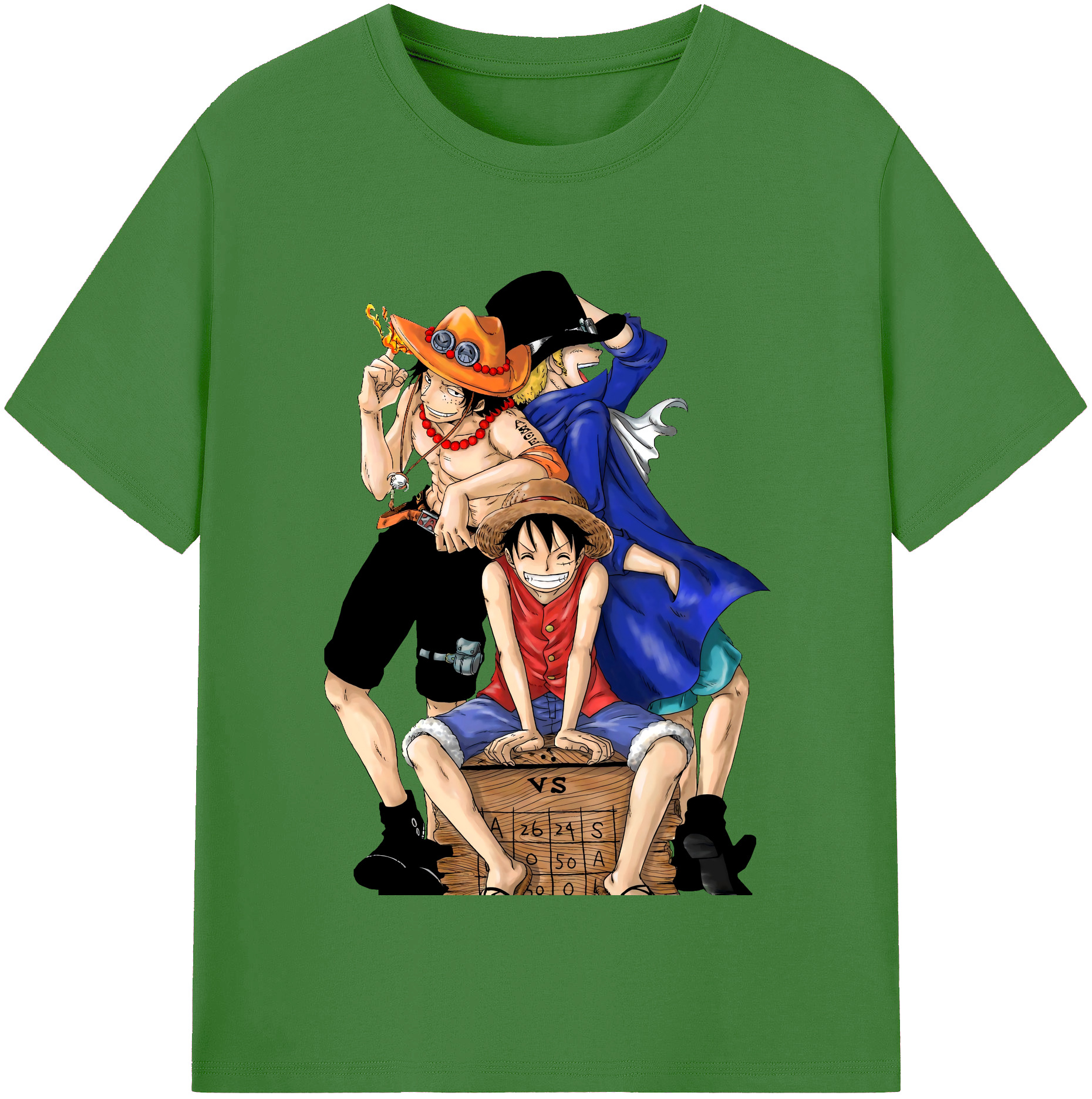 ワンピース モンキー・D・ルフィ ONE PIECE Monkey D. Luffy レディースカジュアルプリントTシャツ（綿100％）